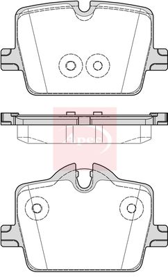 Apec PAD2297 Brake Pad Set, disc brake - 1