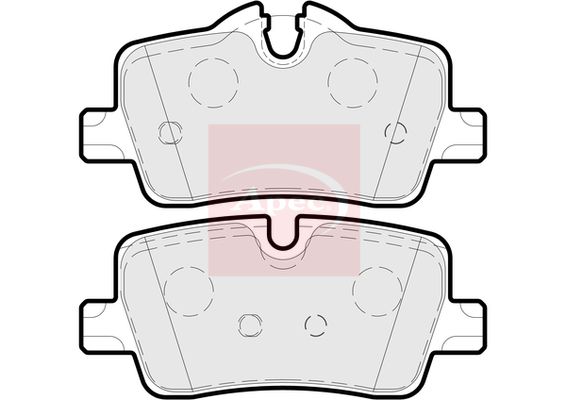 Apec PAD2298 Brake Pad Set, disc brake - 1