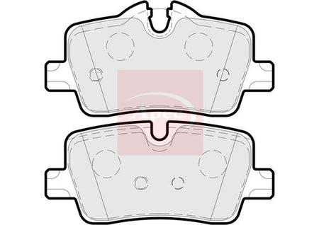Apec PAD2298 Brake Pad Set, disc brake - 1