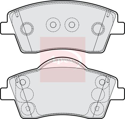 Apec PAD2301 Brake Pad Set, disc brake - 1