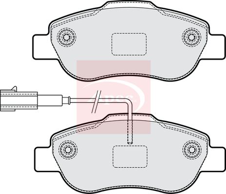 Apec PAD2302 Brake Pad Set, disc brake - 1