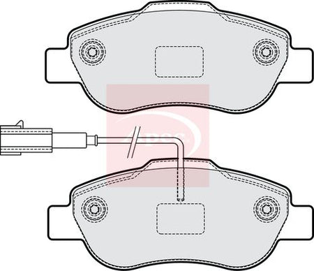Apec PAD2302 Brake Pad Set, disc brake - 1