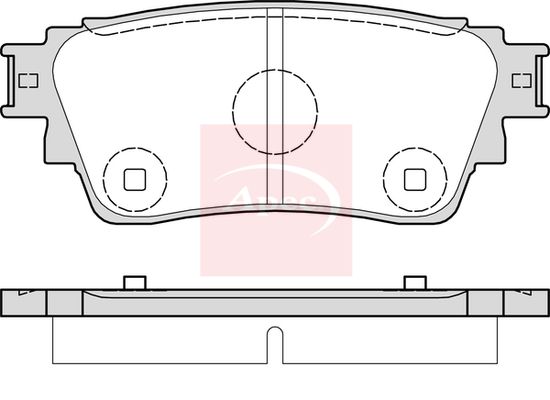Apec PAD2303 Brake Pad Set, disc brake - 1