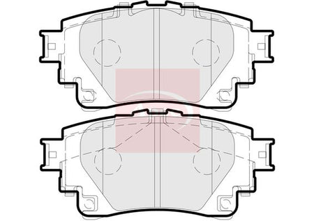 Apec PAD2308 Brake Pad Set, disc brake - 1