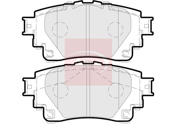 Apec PAD2308 Brake Pad Set, disc brake - 1