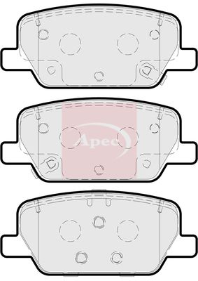 Apec PAD2313 Brake Pad Set, disc brake - 1