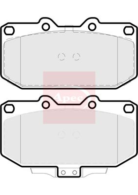 Apec PAD2316 Brake Pad Set, disc brake - 1