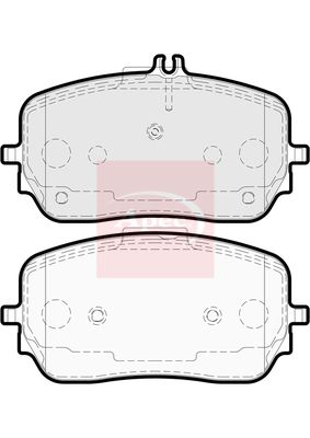 Apec PAD2319 Brake Pad Set, disc brake - 1
