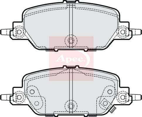 Apec PAD2322 Brake Pad Set, disc brake - 1