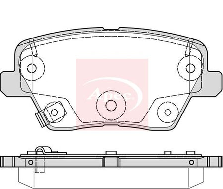Apec PAD2323 Brake Pad Set, disc brake - 1