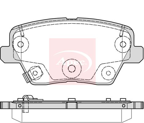 Apec PAD2323 Brake Pad Set, disc brake - 1