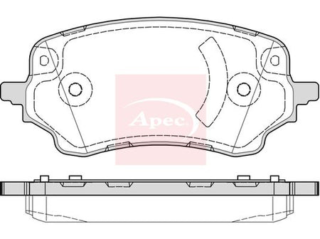Apec PAD2328 Brake Pad Set, disc brake - 1