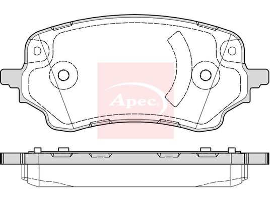 Apec PAD2328 Brake Pad Set, disc brake - 1