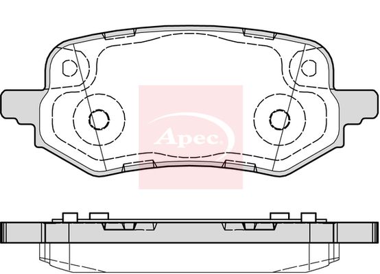Apec PAD2329 Brake Pad Set, disc brake - 1