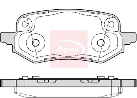 Apec PAD2329 Brake Pad Set, disc brake - 1