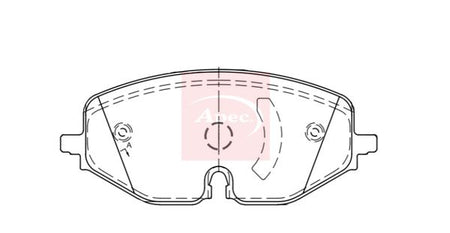 Apec PAD2334 Brake Pad Set, disc brake - 1