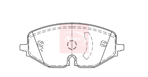 Apec PAD2334 Brake Pad Set, disc brake - 1