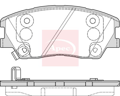 Apec PAD2336 Brake Pad Set, disc brake - 1