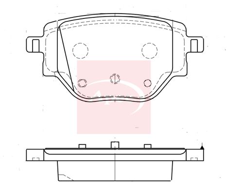Apec PAD2337 Brake Pad Set, disc brake - 1