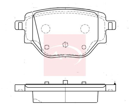 Apec PAD2337 Brake Pad Set, disc brake - 1