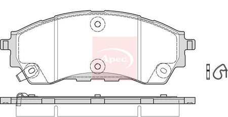 Apec PAD2343 Brake Pad Set, disc brake - 1