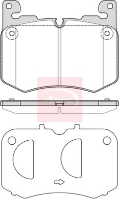Apec PAD2344 Brake Pad Set, disc brake - 1