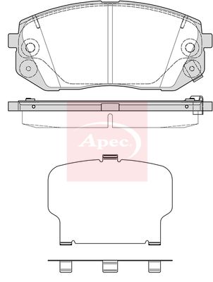 Apec PAD2348 Brake Pad Set, disc brake - 1
