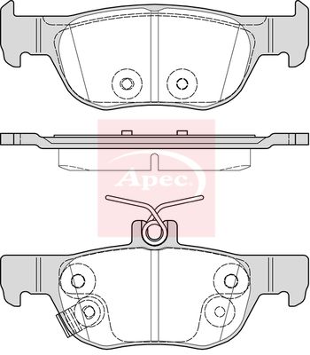 Apec PAD2355 Brake Pad Set, disc brake - 1