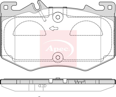 Apec PAD2358 Brake Pad Set, disc brake - 1