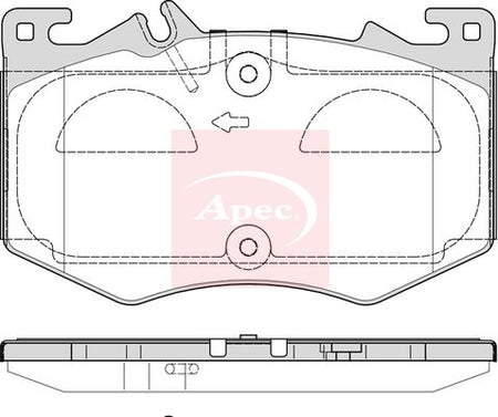 Apec PAD2358 Brake Pad Set, disc brake - 1