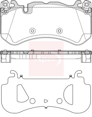 Apec PAD2361 Brake Pad Set, disc brake - 1