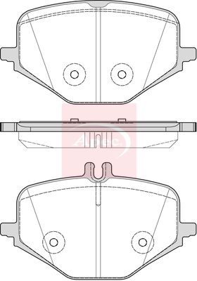 Apec PAD2363 Brake Pad Set, disc brake - 1