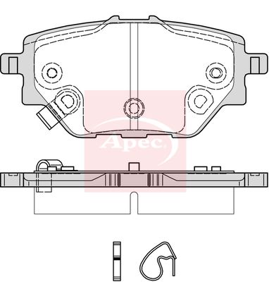Apec PAD2366 Brake Pad Set, disc brake - 1