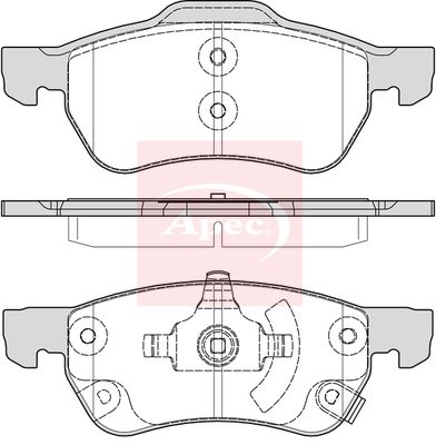 Apec PAD2368 Brake Pad Set, disc brake - 1