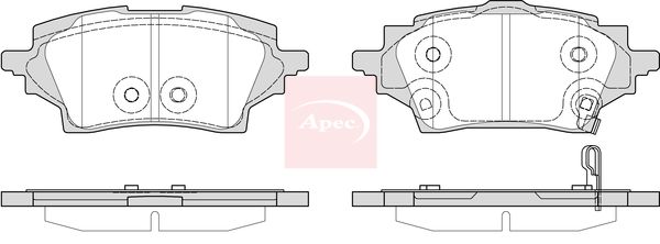 Apec PAD2375 Brake Pad Set, disc brake - 1
