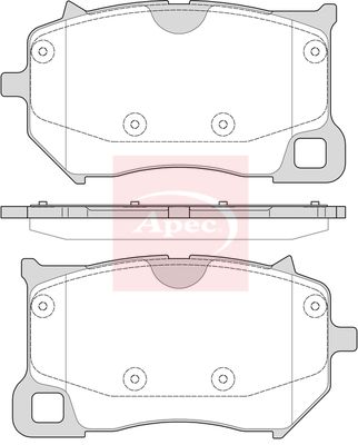 Apec PAD2378 Brake Pad Set, disc brake - 1
