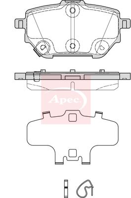 Apec PAD2381 Brake Pad Set, disc brake - 1