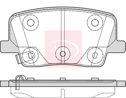 Apec PAD2382 Brake Pad Set, disc brake - 1