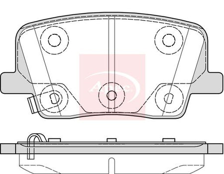 Apec PAD2382 Brake Pad Set, disc brake - 1
