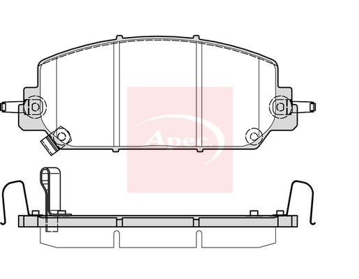 Apec PAD2383 Brake Pad Set, disc brake - 1