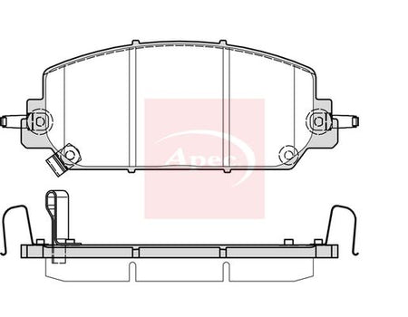 Apec PAD2383 Brake Pad Set, disc brake - 1