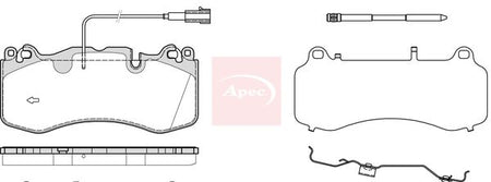 Apec PAD2384 Brake Pad Set, disc brake - 1
