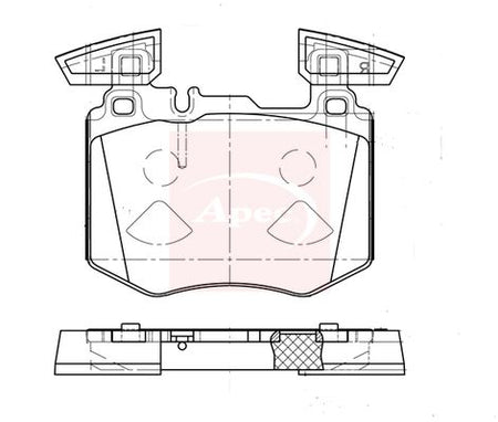 Apec PAD2386 Brake Pad Set, disc brake - 1