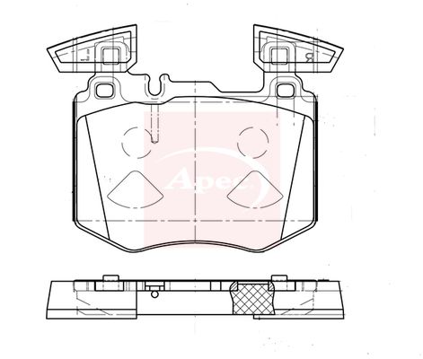 Apec PAD2386 Brake Pad Set, disc brake - 1