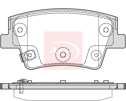 Apec PAD2387 Brake Pad Set, disc brake - 1