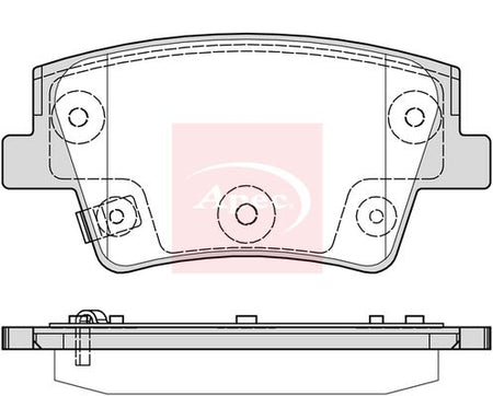 Apec PAD2387 Brake Pad Set, disc brake - 1