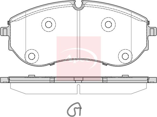 Apec PAD2388 Brake Pad Set, disc brake - 1