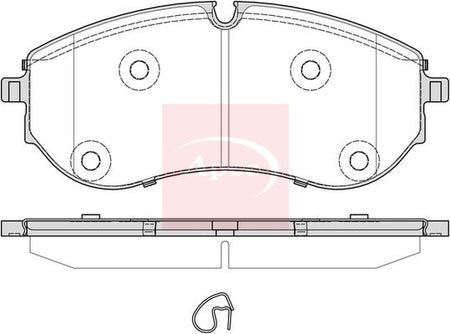 Apec PAD2388 Brake Pad Set, disc brake - 1
