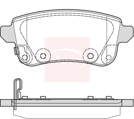 Apec PAD2389 Brake Pad Set, disc brake - 1