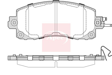 Apec PAD2398 Brake Pad Set, disc brake - 1